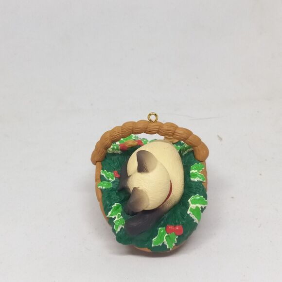 Vintage Hallmark Keepsake Cat Naps #3 Ornament-Dill Rhodes-Siamese Kitten-1996 - Picture 2 of 8